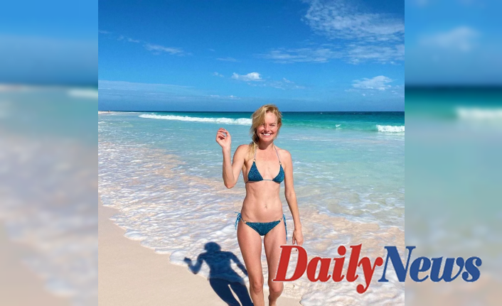 Kate Bosworth Looks Straight From 'Blue Crush,' In Little Blue Bikini
