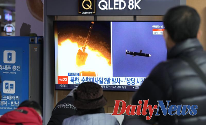 Officials from South Korea claim that North Korea has tested cruise missiles