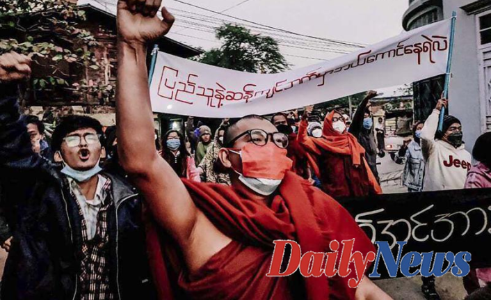 Protests and violence mark the anniversary of Myanmar's army rule