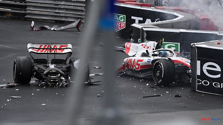 Violent departure in Monaco: Schumacher's car tears apart in the accident