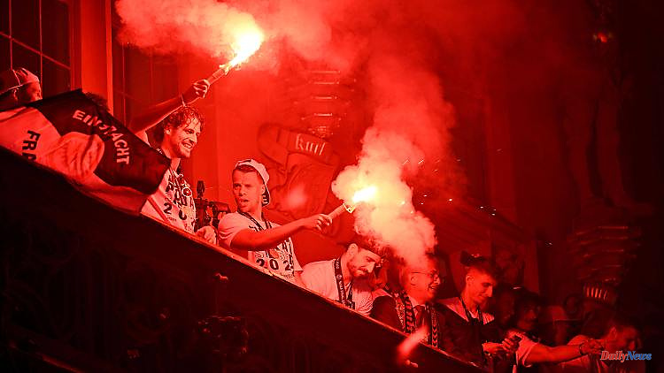 Professionals targeted by the police: arrests and injuries at the Eintracht party