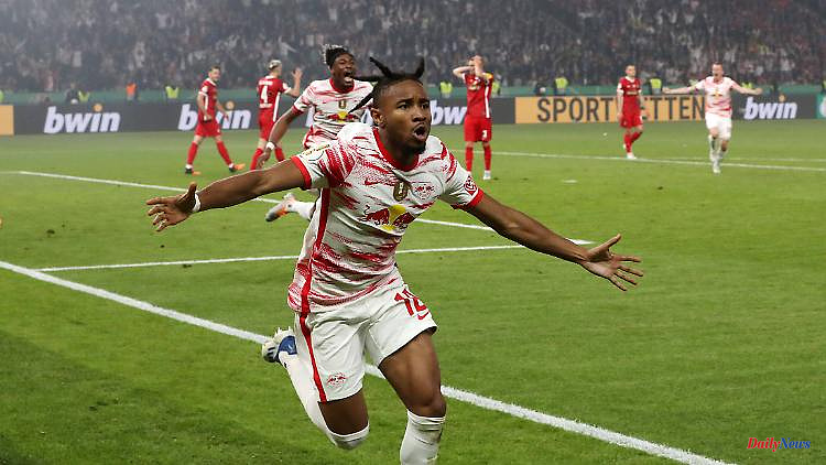 Defying a deficit and a man down: RB Leipzig wins the DFB Cup in a thriller on penalties