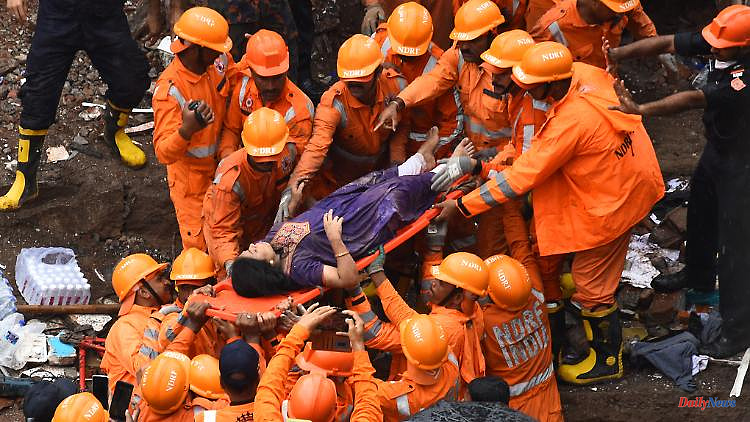 Monsoon rain probably cause: at least 19 dead in house collapse in Mumbai