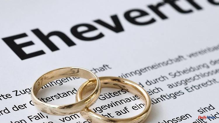 Useful instead of unromantic: marriage contract ensures fairness