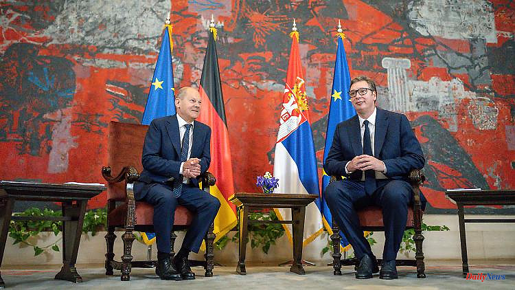 Chancellor on a trip to the Balkans: Scholz calls on Serbia to sanction Russia