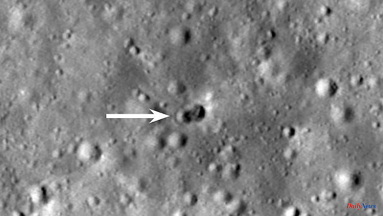Origin unknown: NASA discovers crater from rocket impact on moon