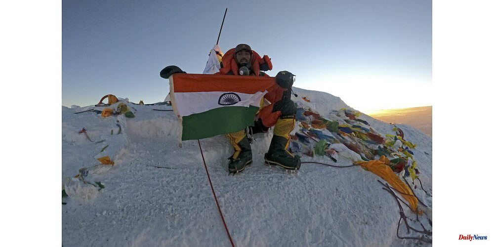 Unusual. An Indian climbs Everest after simulating the ascent.