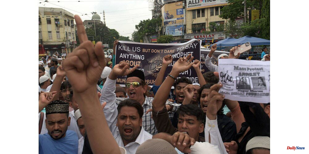 India. Two Indian police officers are killed in protests against remarks that were considered offensive to Muslims
