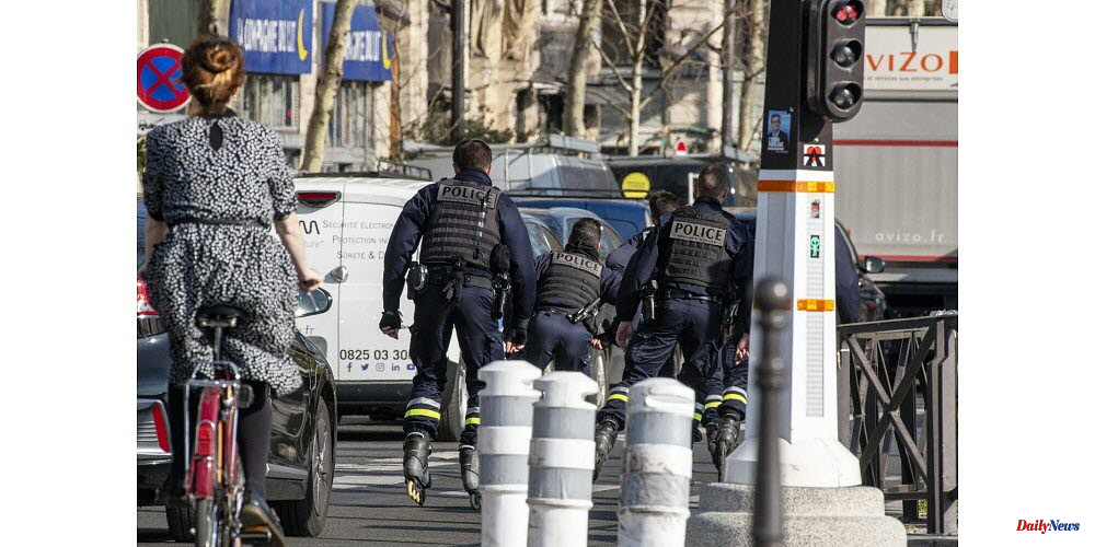 Paris. Two people refuse to comply with police orders and are shot by police