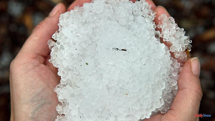 Saxony: Sudden strong hailstorms in Thuringia and Saxony