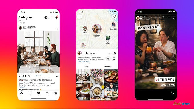 Social networks Instagram updates its map to allow the search of restaurants and shops
