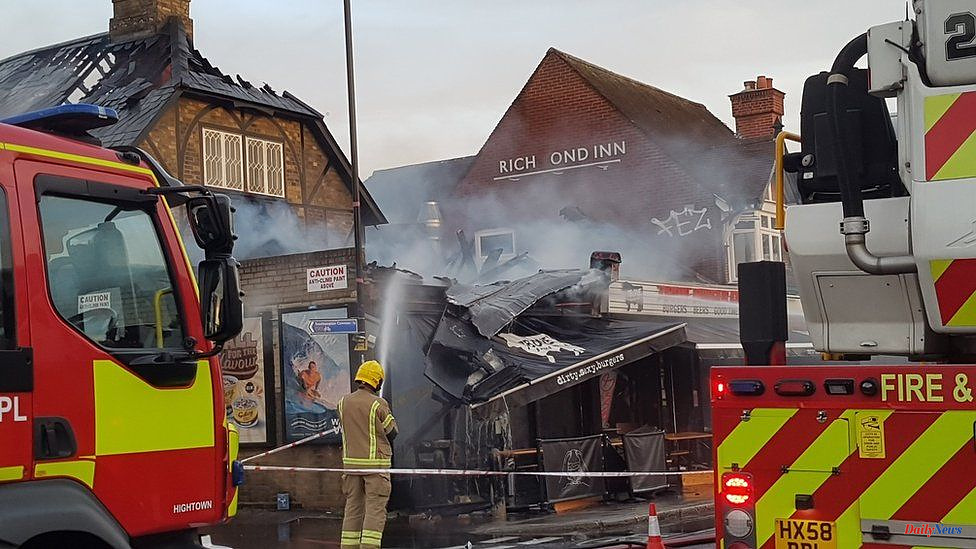Fire destroyed 7bone Burger restaurant in Portswood