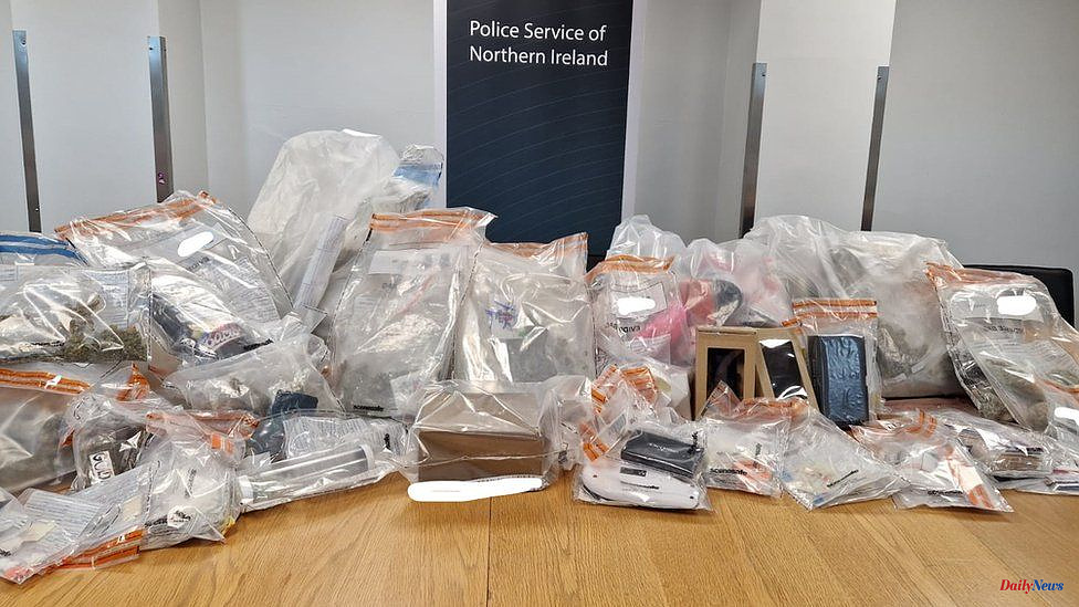 Newry: Police seize drugs, counterfeit goods, and cash valued at PS250,000