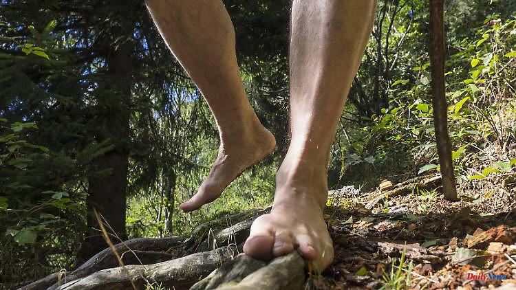 Out and about without shoes: That's why barefoot hiking is so healthy