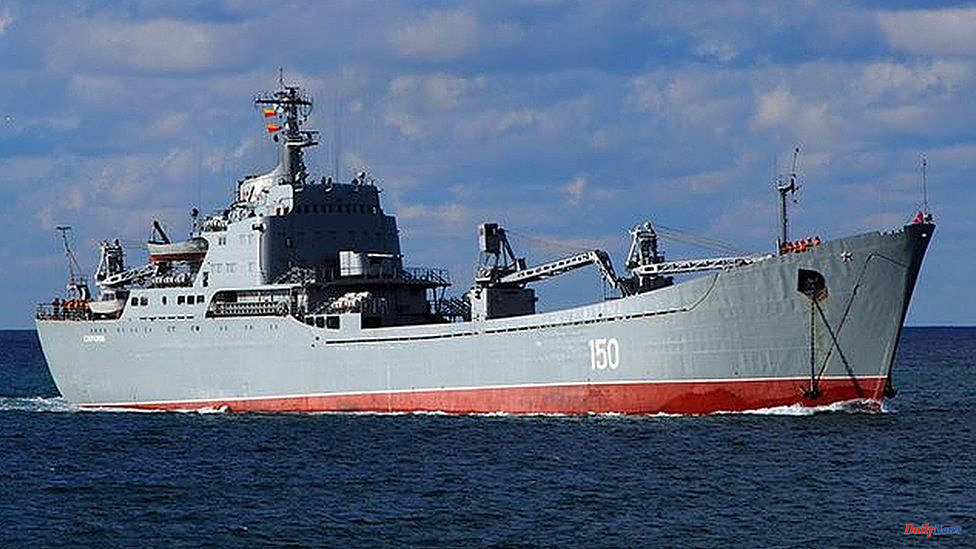Russia salvages a landing ship from the Ukraine missile attack