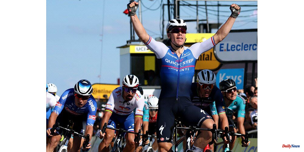 Tour de France. Jakobsen wins Stage 2 of the sprint. Van Aert takes home the yellow jersey