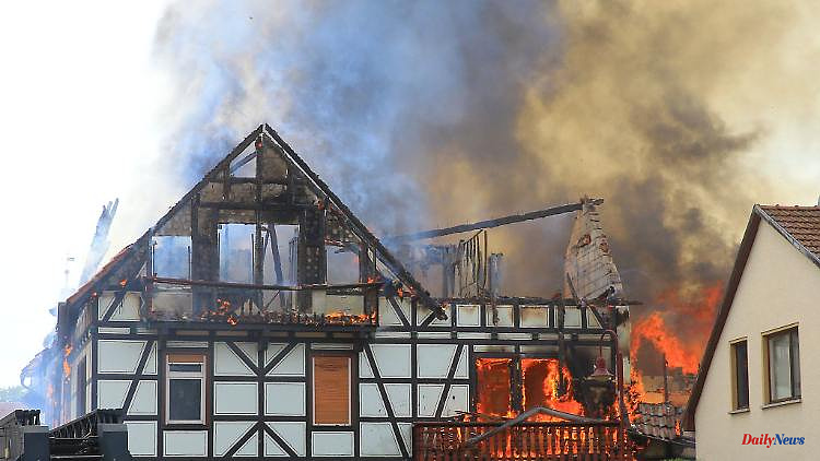 Thuringia: Again and again embers after a major fire in Bothenheilingen
