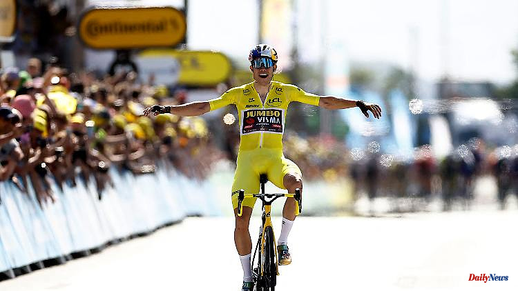 Yellow jersey defended: Van Aert wins fourth stage of the Tour