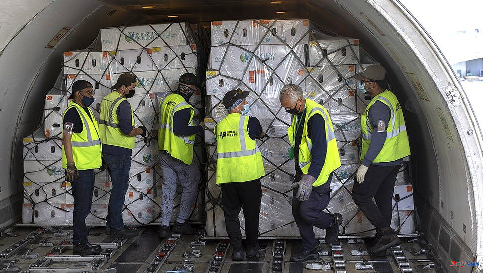 Staff shortage slows down air cargo and bags