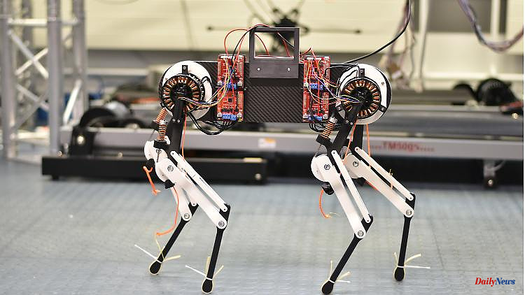 Get legs under control: robot dog learns to walk independently
