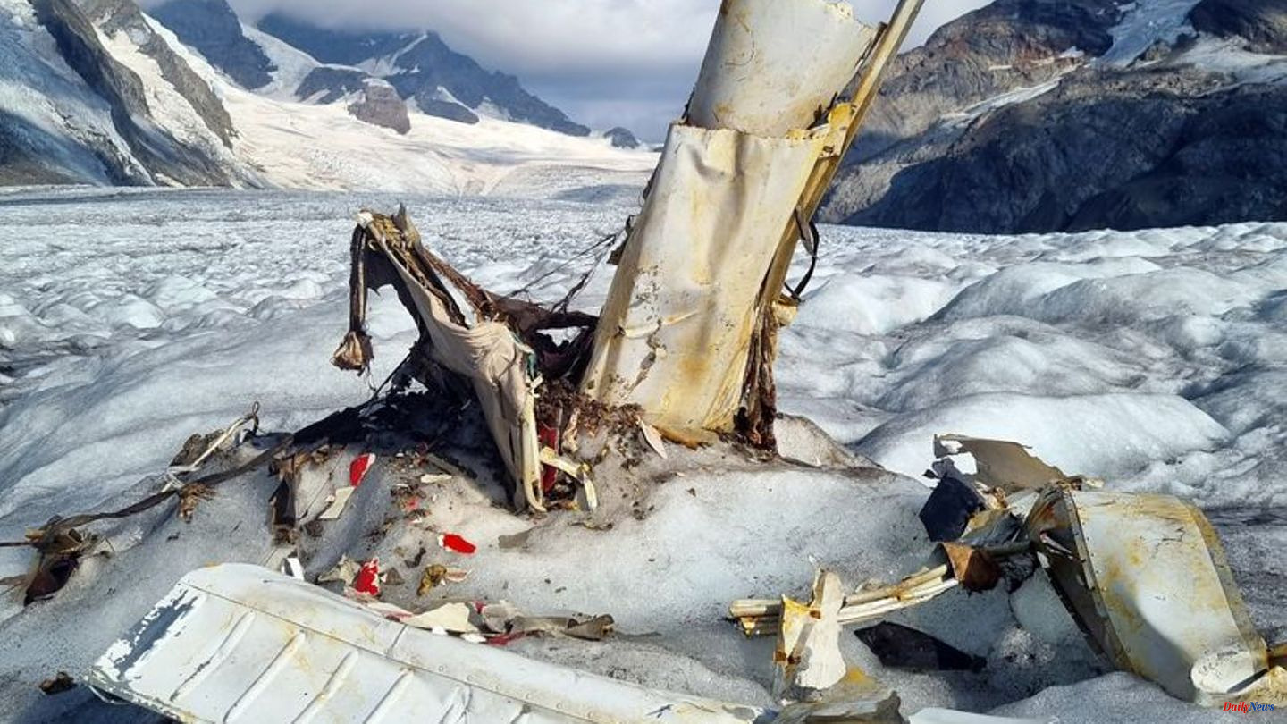 After 54 years: Melting glacier reveals plane wreckage