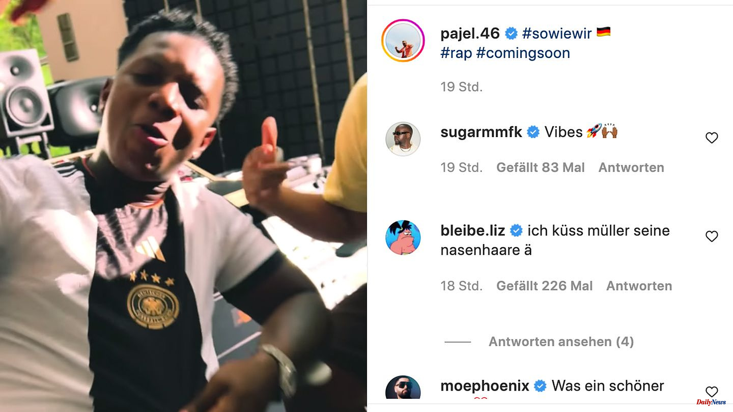 Before World Cup: Is this our World Cup jersey for Qatar? Rapper Pajel wears unknown DFB shirt in video clip
