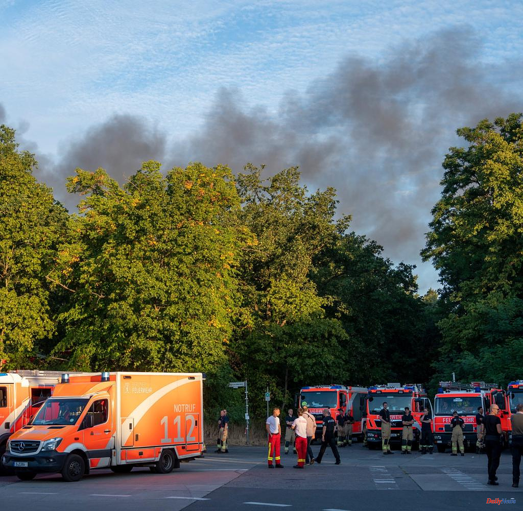 Explosion on explosive site - fire in Berlin's Grunewald