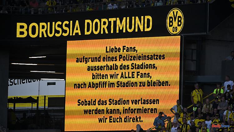 Police operation in Dortmund: spectators were not allowed to leave the BVB stadium