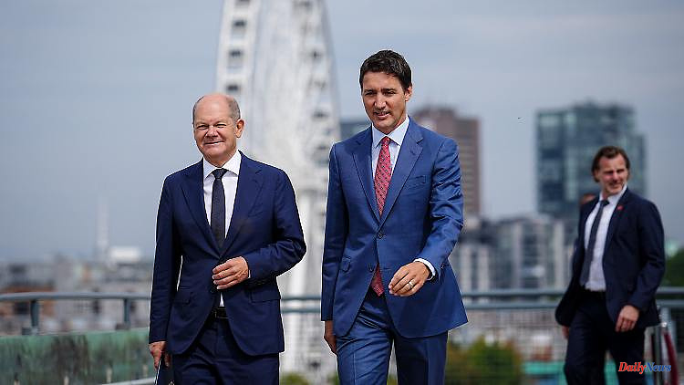 Scholz meets Prime Minister Trudeau: Canada wants to examine liquid gas deliveries in the EU