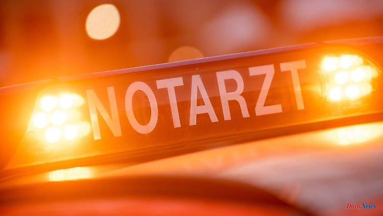 Baden-Württemberg: car crashes into traffic lights: driver seriously injured