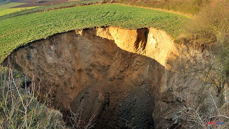 Thuringia: Investigations after sinkholes in northern Thuringia