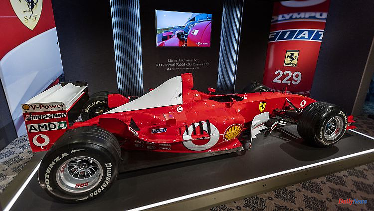 Title car from 2003 ready to drive: Schumacher's world champion Ferrari auctioned for a record price