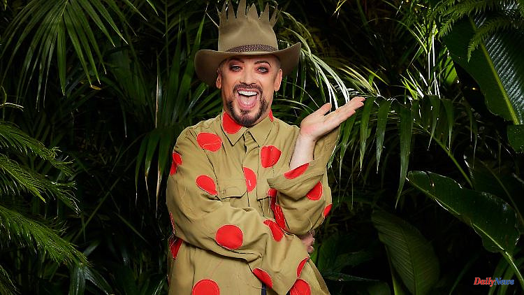 That's it with the crown: Boy George flies out of the jungle camp