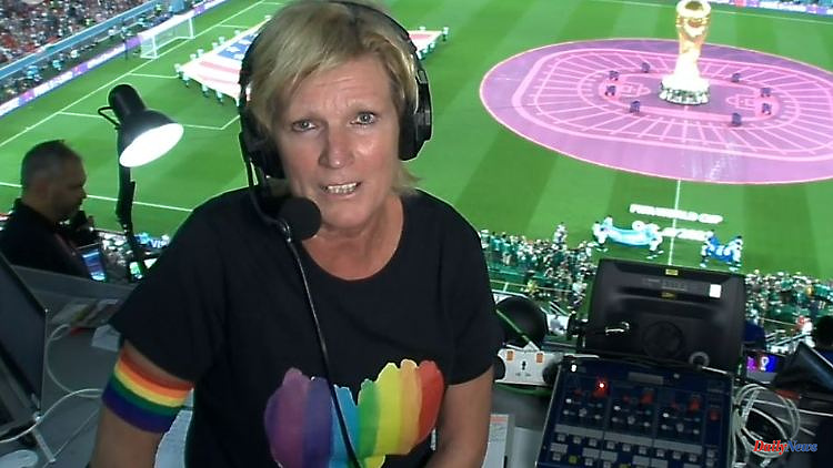 With a rainbow armband in the stadium: commentator Neumann sets an example in Qatar