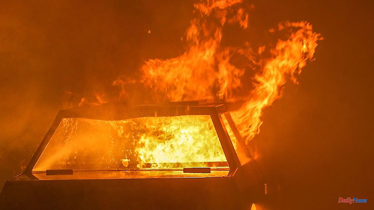 Thuringia: Five cars burn in Feldengel