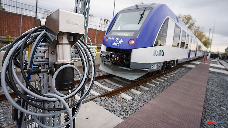 The pilot project is a "game changer": the first hydrogen train has arrived in Frankfurt
