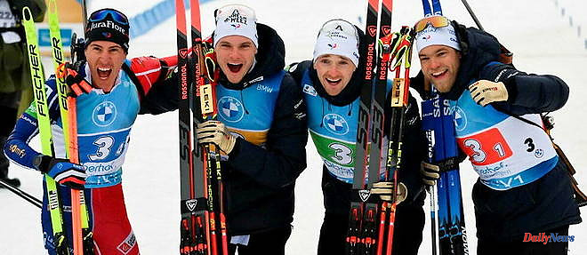 Biathlon: the French crowned world champions in the men's relay