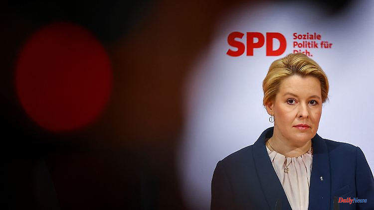 Giffey's lawyer settles: Internal paper: Berlin SPD "intellectually burned out"
