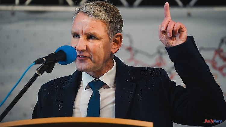 Höcke does not move nationwide: extremism researchers: AfD "caught in the tower of ten percent".