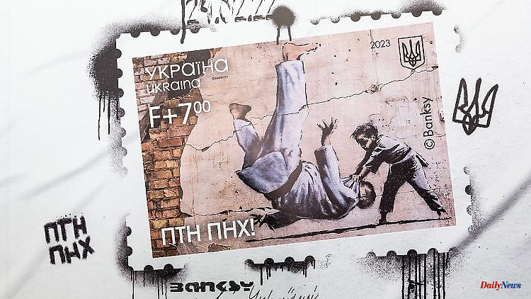 "Get lost Putin": Ukraine introduces Banksy stamp