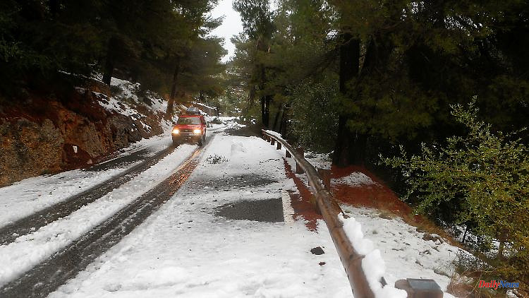 "Extraordinary snowfall": winter chaos in Mallorca - landslides in Palma