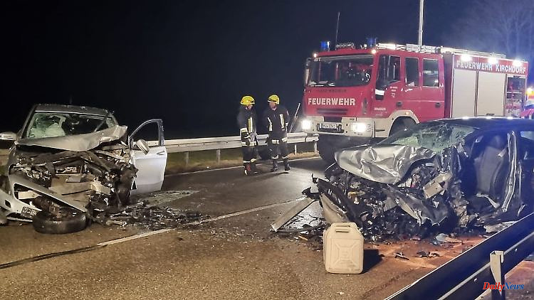North Rhine-Westphalia: 21-year-old gets on the opposite lane: three injured