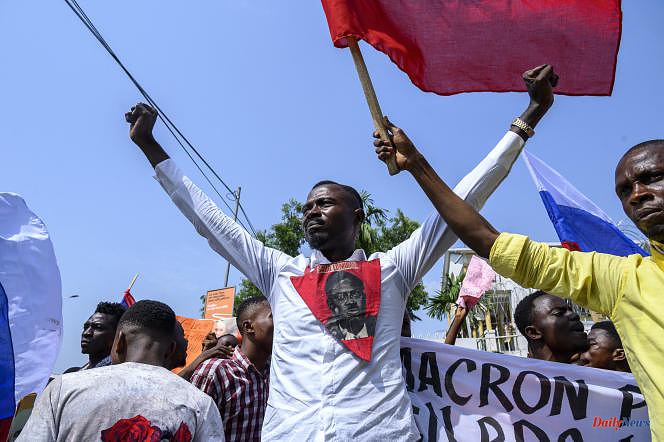 DRC: dozens of young people demonstrate in Kinshasa against the arrival of President Macron