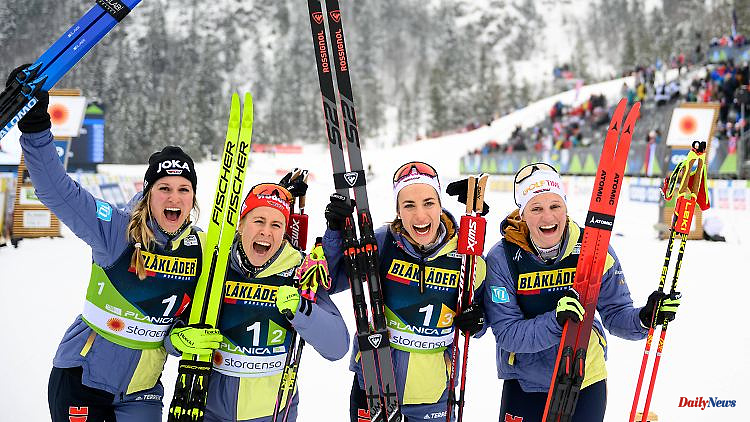 Women's relay successful: The dry spell in cross-country skiing ends with silver at the World Championships