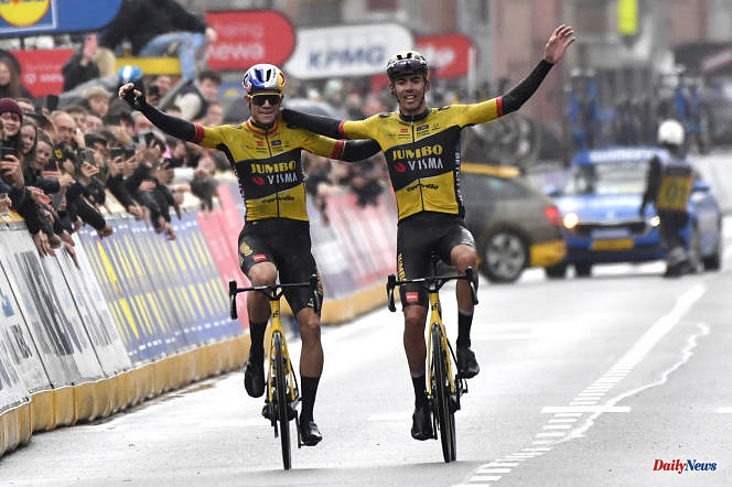 Cycling: Wout van Aert gives French teammate Christophe Laporte his first classic