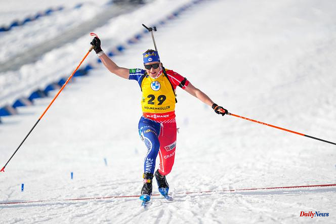 Biathlon: after the general classification, Julia Simon wins the small crystal globe of the mass start
