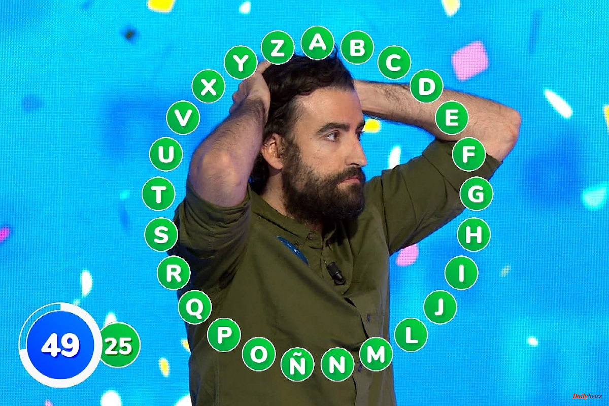 Antena 3 Are you capable of solving (and at once) El Rosco winner of Rafa Castaño in Pasapalabra?