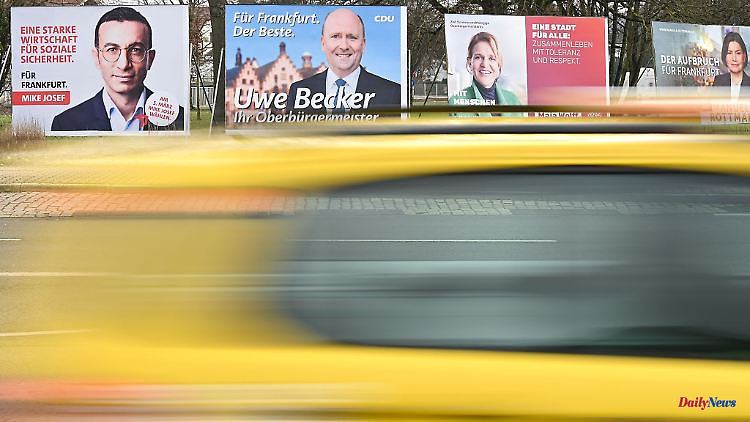 Hesse: Mayor election in Frankfurt: runoff between CDU and SPD