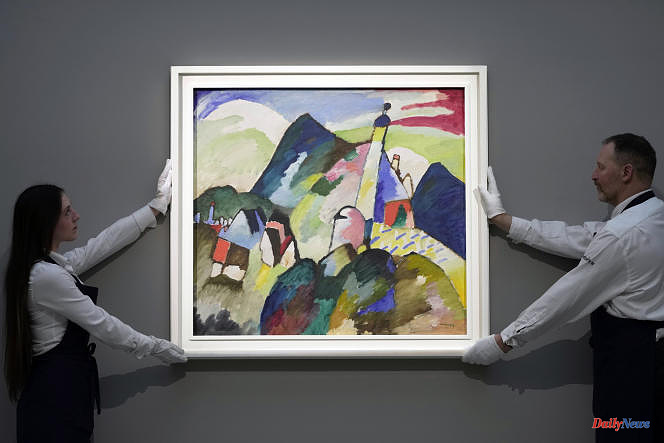 A masterpiece by Kandinsky sold nearly 42 million euros at auction, a record for the artist
