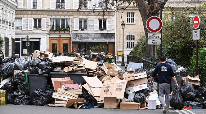 Garbage collectors' strike in Paris: nearly 5,400 tonnes of waste not collected on the seventh day of the movement